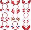 Pasador de Navidad Diadema de Navidad Hebilla de Cabeza de Oso de Dibujos Animados Diadema de Papá Noel Adorno para el Cabello de Muñeco de Nieve Niños Adultos Venta al por Mayor