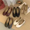 Zapatos Retro de Abuela para Mujer 2026 Primavera/Verano Nuevos Versátiles de Boca Baja Zapatos de Salón Estilo Japonés de Suela Plana Mocasines Slip-on Zapatos de Frijol