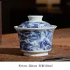 Jingdezhen antiguo barro nieve cubierta cuenco taza de té hogar Kung Fu Sancai cuenco de té juego de té traje fábrica al por mayor