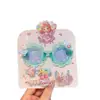 Nuevas gafas de sol para niños, lindas gafas de sol de dibujos animados para bebé, gafas de sol para niñas, accesorios divertidos y decorativos para fotos, juguetes para niños