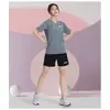 Traje Deportivo de Verano con Pantalones Cortos de Manga Corta para Hombres y Mujeres, Talla Grande de Seda de Hielo, Camiseta de Running de Secado Rápido, Pantalones Cortos Casuales para Baloncesto y Fitness