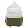 Mochila Esportiva Leve com Blocos de Cor, Mochila Simples de Cor Sólida de Grande Capacidade para Montanhismo, Bolsa Casual para Estudantes Universitários