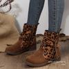 Botines de Trabajo Cuadrados de Tacón Grueso de Gamuza de Gran Tamaño para Mujer, Importación de Otoño, Cremallera Lateral Nueva, Punta Redonda, Botas de Motocicleta Deseo