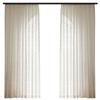 Cortina de Gasa Estilo Francés Lujo Ligero de Alta Gama Romántica Retro Cortina en Relieve Transparente e Impermeable Sala de Estar Visillo de Ventana de Alta Gama Bolsa Terminada