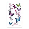 Rocooart nueva colección de delicados tatuajes temporales de mariposa, acabado mate, impermeable, de larga duración, unisex, para aplicación en el brazo