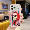 Funda para iPhone 18 Pro con diseño personalizado de perro rayado y con manchas, de flocado y silicona líquida, apta para la piel, para Apple 15