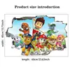 Pegatinas de Pared Infantiles Transfronterizas de Comercio Exterior Pegatinas Autoadhesivas de Decoración para Habitación Infantil de Dibujos Animados 3D Patrulla Canina