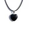 Colar Europeu e Americano Vermelho Amor simples chocker de cordão de couro pingente de vidro doce legal Cristal corrente clavicular colar Novo