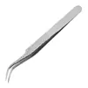 Set de Pinzas para Pestañas para Colocación de Pestañas Postizas, Herramientas para Artista de Pestañas, Pinza para Pestañas Dorada con Forma de Delfín y Pluma