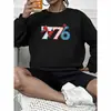 Moletom com Gola Redonda Estampado Padrão 776 Venda por Atacado Transfronteiriça Amazon Wish E-Commerce Fornecimento Amarelo