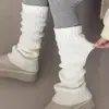 Calcetines de Otoño e Invierno para Mujer, Calcetines Holgados de Color Sólido Estilo Japonés para Chicas JK, Calcetines de Punto para Pantorrilla de Moda