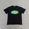 Disponibilidad a largo plazo de camisetas casuales holgadas de algodón puro con estampado de dibujos animados para hombre y mujer de la marca de moda transfronteriza Corteiz Alcatraz, cuello redondo, tendencia