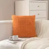 Almofada de Sofá de Pelúcia de Algodão Cor Sólida Transfronteiriça Almofada de Sofá Minimalista Moderna Decoração de Sala de Estar Almofada de Cabeceira