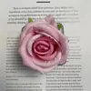Cabeza de flor de rosa redonda de franela 7cm flor artificial hecha a mano manualidades diy ramillete de boda pasador tocado de flor pared de flores flor artificial