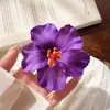 Pinza para el cabello floral puramente deseable, Pasador estilo vacación en la playa, Pinza para flequillo atmosférica, Pinza lateral de orquídea mariposa estilo dulce