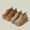 Zapatos Birkenstock de 8 cm de altura con suela gruesa para mujer, Nuevo estilo primavera 2026 Zapatos sin cordones para personas de baja estatura, Zapatos Birkenstock de plataforma con suela gruesa