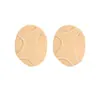 Sandálias de Silicone com Três Furos Almofadas para Metatarso Almofadas de Meio Tamanho para Salto Alto Almofadas de Proteção para Sola Almofadas Espessadas para Metatarso Palmilhas Antiderrapantes