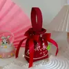 2026 Novas Sacolas de Doces para Casamento, Caixas de Presente para Casamentos, Sacolas Portáteis de Doces, Sacolas de Tecido Floral Não Dobráveis