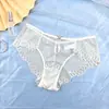 Ropa interior de encaje para mujer Comercio exterior Ropa interior de cobertura media de glúteos Tangas sexys y cómodas de encaje para mujer