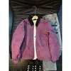 Jaqueta Detroit lapela tie-dye padrão escuro vintage masculina outono americana alta rua marca da moda ombro normal jaqueta de trabalho