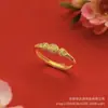 [Desbotamento lento] Mesmo estilo das joalherias: Pulseira aberta de garra de gato, trazendo riqueza e boa sorte, joias de pulseira e anel de alta qualidade para atacado