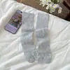 Calcetines de Color Sólido con Dedos Separados para Mujer, Calcetines de Malla Hueca Finos de Verano para Zuecos, Calcetines Únicos de Dos Dedos, Calcetines Holgados de Algodón Estilo Universitario