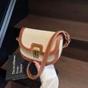 Bolso de Diseño de Nicho con Bloques de Color de Moda para Mujer 2025 Primavera Nuevo Estilo Bolso Silla Bolso de Hombro Único Cruzado Versátil Retro