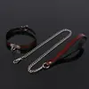 Nova Coleira de Couro Sexy Corda de Tração Coleira de Pescoço Sexy de Couro de Vaca K9 Suprimentos de Bondage Gargantilha Brinquedos Adultos