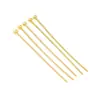 Alfileres de cabeza de bola electrochapados en cobre puro, alfileres con cabeza de bola, alfileres en forma de 9, alfileres de cabeza de bola que conservan el color, materiales para accesorios, alfileres en T, alfileres T, alfileres para abalorios, alfileres en forma de 9