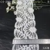 Ribete de encaje Tanglong blanco puro de punto de urdimbre, ligero, sin elasticidad, 10 cm de ancho, adecuado para ropa, vestidos de novia, lencería, bajos de faldas y cortinas de ventana
