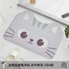 Alfombra de piso de franela de dibujos animados con forma personalizada, felpudo, esponja gruesa, absorbente para baño, alfombra antideslizante, alfombra irregular