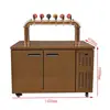 Dispensador de cerveza artesanal con sistema de refrigeración por aire, cabineta frío de 2 grifos, máquina expendedora de cerveza fresca de 4 grifos, cabineta refrigerado de 6 grifos con dispensador de cerveza