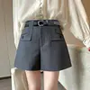 Conjunto de shorts de outono feminino para baixinhas, calça pantalona de cintura alta, 2026 novo legging casual justo estilo bootcut