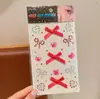 Decorações Faciais Infantis, Adesivos de Pérola, Maquiagem para Meninas, Adesivos de Olho com Strass para Palco Escolar, Adesivos de Maquiagem para Apresentação de 1º de Junho