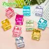 Cubo de Gelo Simulado Cubo de Gelo Transparente Saco Surpresa Par Glitter Fino Cubo de Gelo Luminoso Cápsulas de Gelo Pedra de Cristal Bar Adereços para Fotografia