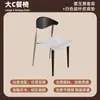 Silla Individual Estilo Retro Mesa y Silla de Comedor de Madera Maciza Silla de Hogar de Lujo Ligero de Diseñador Silla de Respaldo Simple Medieval Nórdica