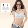 Nueva Lencería Floral Estilo Francés para Mujeres con Poco Busto, Anti-Caída, Recogido Lateral del Pecho, Sujetador Delgado de Verano Cómodo Sin Costuras