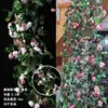 Decoración de enredadera de rosas para cubrir y embellecer tuberías de aire acondicionado, tuberías de agua, tuberías de gas y calefacción, tuberías de alcantarillado, para ocultar partes poco estéticas