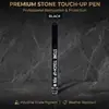 Set de Plumas de Pintura para Reparación de Lápidas, Pluma de Restauración para Grabado en Piedra Impermeable y Resistente a la Intemperie, Restauración de Trazado Dorado para Monumentos de Cementerio
