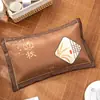 Almohada fresca de verano almohada de tallo de té seda de hielo almohada fresca de bambú almohada fresca de mahjong almohada antigua de ratán de bambú almohada de verano almohada individual de bambú