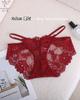 Sexy Lace Bow Underwear Cintura Baixa Menina Tentação Francesa Puro Desejo Malha Oco Cuecas Femininas 1097