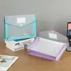 Bolsa Organizadora Colorida de Grande Capacidade Fc para Contrato de Escritório, Informações, Papéis de Teste de Estudante, Bolsa de Armazenamento Impermeável, Bolsa com Botão