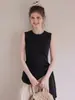 Top chic strapless sin mangas estilo coreano para mujer, nuevo diseño de verano 2026, corte ajustado y favorecedor, adecuado como prenda exterior, top sin mangas