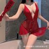 Meio Açúcar Renda de Gravidade Decote em V Profundo Costas Abertas Abertura na Virilha Sedutor Peça Única Sexy Transparente Sem Tirar Lingerie Sexy 1048