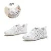 Zapatillas de entrenamiento coreanas de estilo popular en TikTok con bloques de color para mujer, nuevas de otoño 2026, con cordones, deportivas casual versátiles para mujer