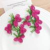 Za con aretes de cuentas tejidas a mano a juego de colores diy accesorios acrílicos aretes aretes material para mujer al por mayor