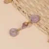 Botón Qipao nuevo estilo nacional chino botón de rana hilo tejido a mano envuelto en hilo bobina de cuenta dorada incienso doble botón cola larga botón de tela de una sola letra accesorios