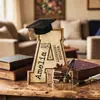 Ornamento de formatura com letra acrílica artística personalizado com nome, decoração comemorativa romântica para a temporada de formaturas de 2026