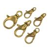 Hebilla de Langosta de Cobre Coreana Chapado en Cobre Oro de 18 Quilates Latón Accesorios para Joyería DIY Cadena de Cola Hebilla de Conexión Giratoria Cola de Ballena