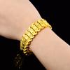Pulsera chapada en oro comercio exterior moda caliente nueva correa de flor pulsera de mujer chapado al vacío 16MM de ancho JH096